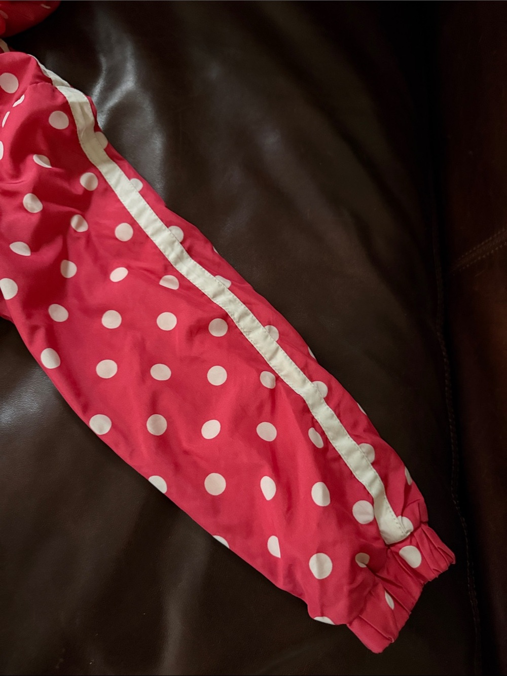Pink Platinum Polkadot Lined Jacket Pink, White and Orange - Picture 3 of 6